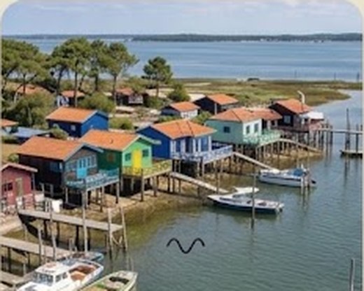 Ostéopathe à domicile à Biganos — port et cabanes ostréicoles
